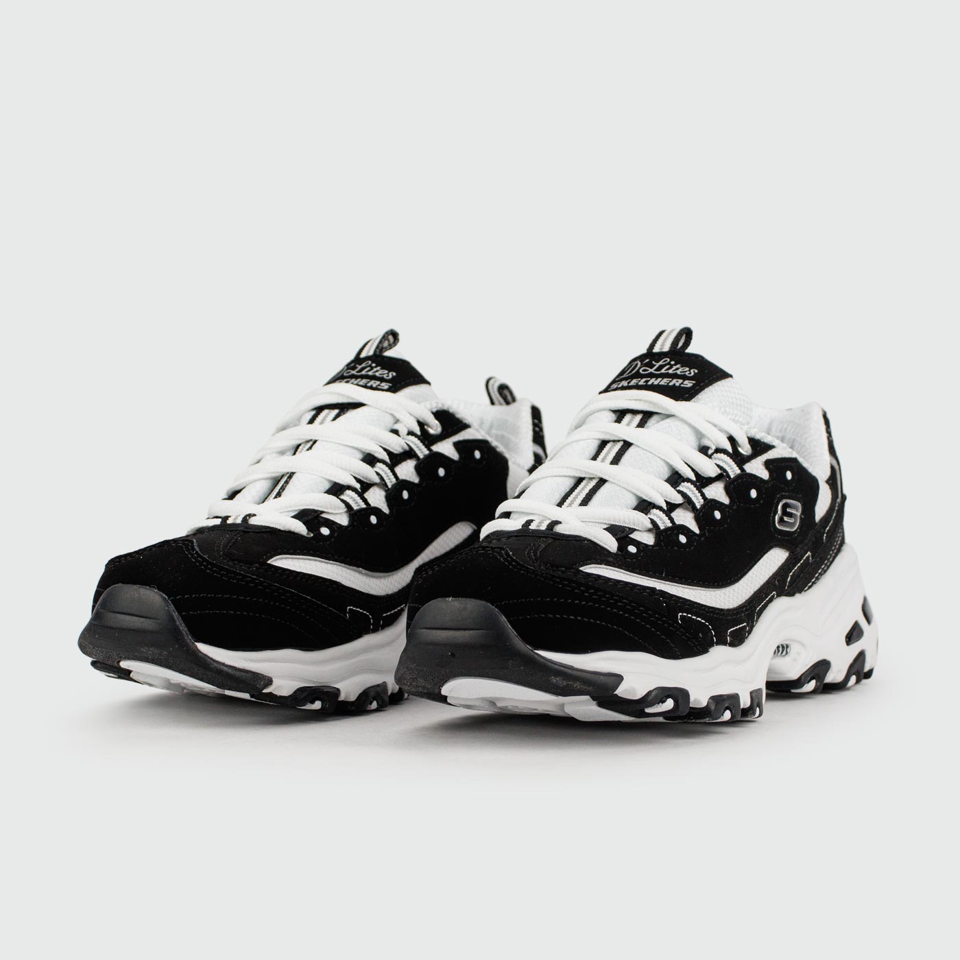 Кроссовки Skechers D'Lites Black / White Wmns Кроссовки Skechers D'Lites Black / White Wmns