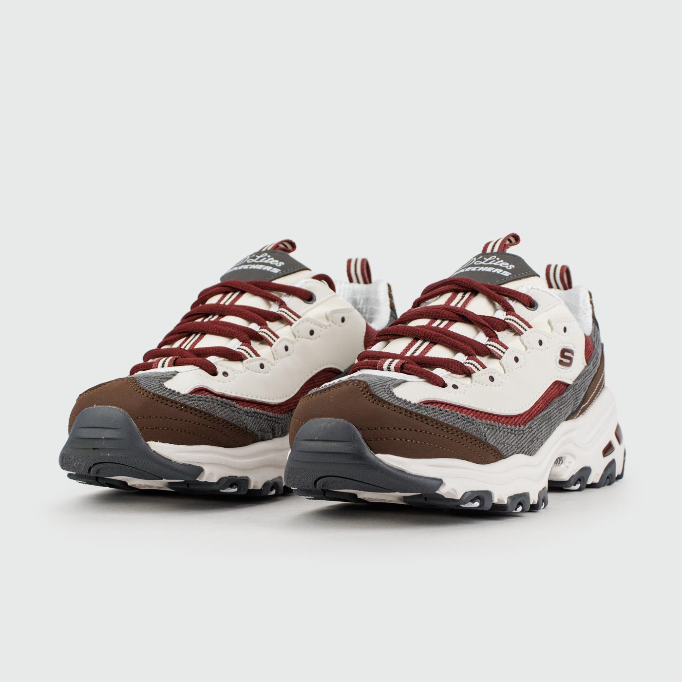 Кроссовки Skechers D'Lites White / Brown Wmns Кроссовки Skechers D'Lites White / Brown Wmns