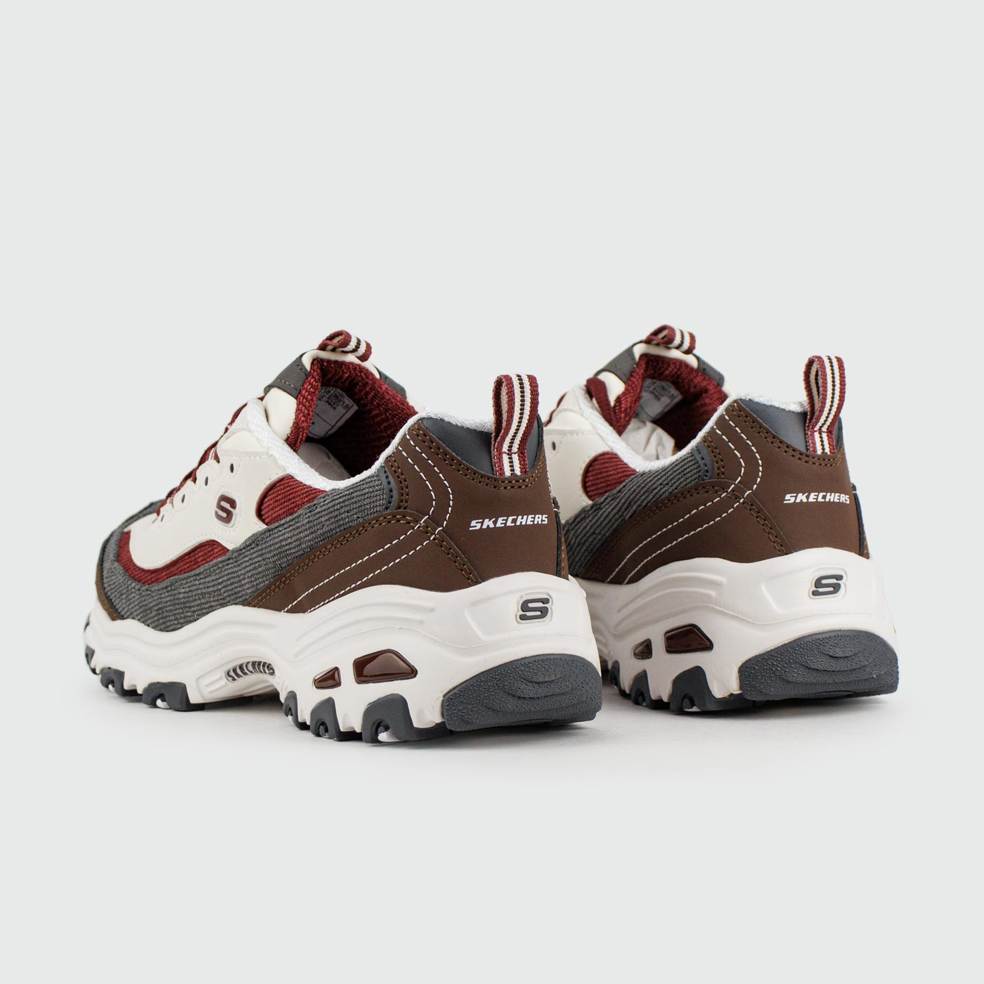 Кроссовки Skechers D'Lites White / Brown Wmns Кроссовки Skechers D'Lites White / Brown Wmns