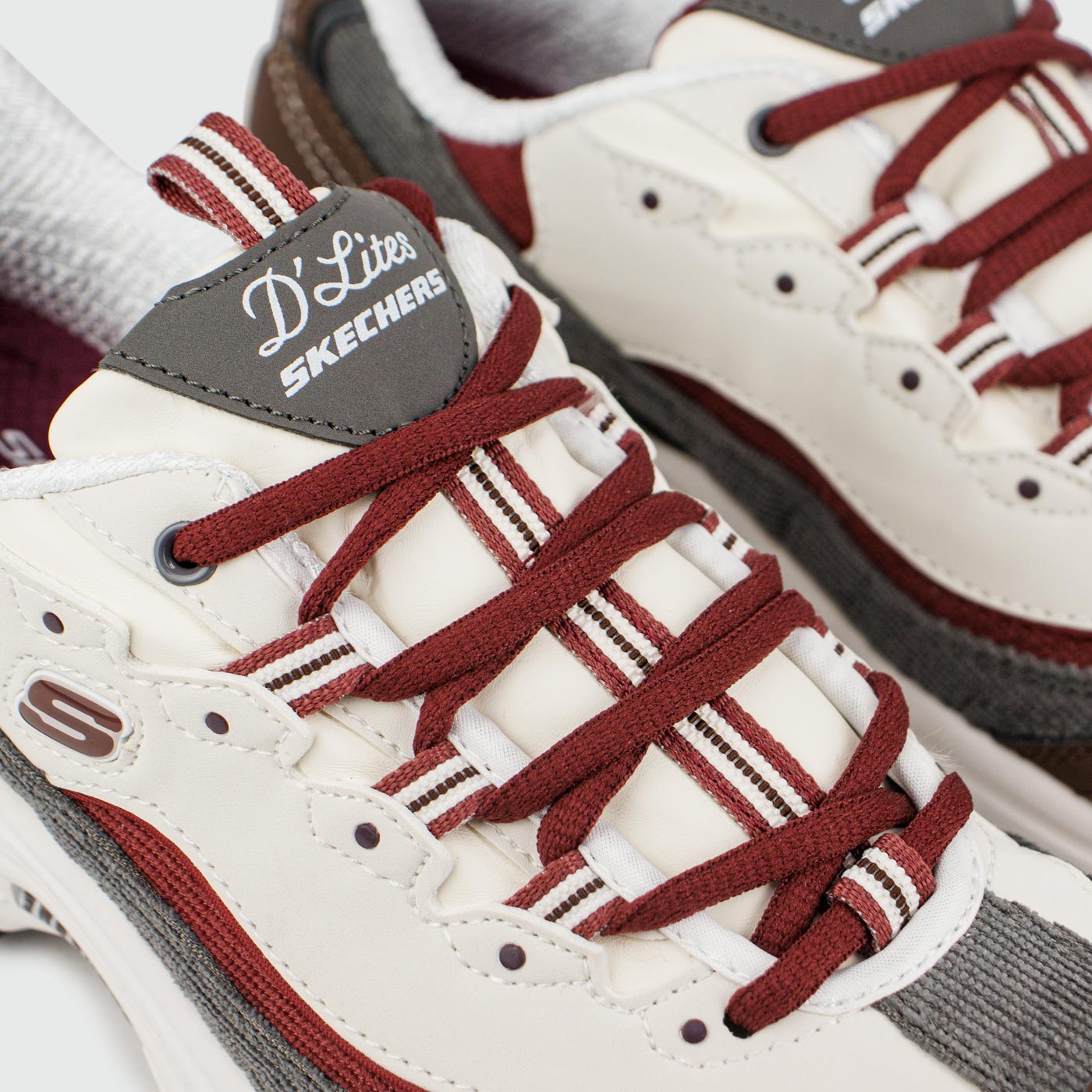 Кроссовки Skechers D'Lites White / Brown Wmns Кроссовки Skechers D'Lites White / Brown Wmns