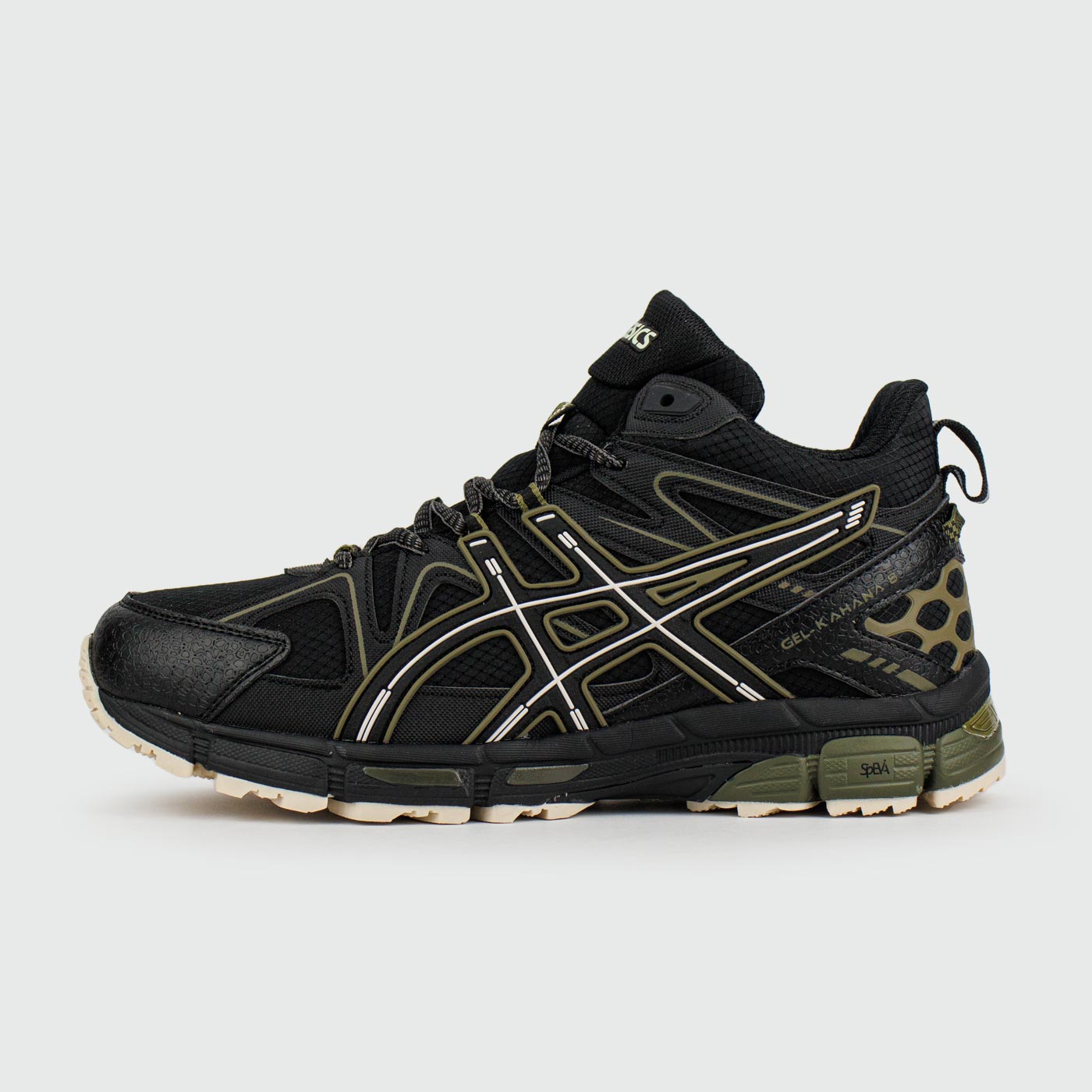 Кроссовки Asics Gel-Kahana 8 Mid Black Green with Fur