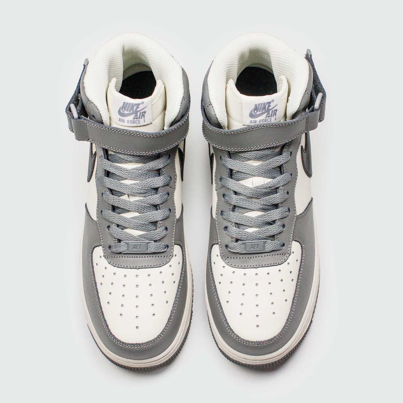 Кроссовки Nike Air Force 1 Mid Grey White Black Кроссовки Nike Air Force 1 Mid Grey White Black
