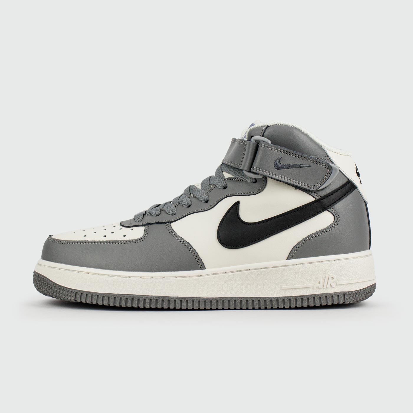Кроссовки Nike Air Force 1 Mid Grey White Black Кроссовки Nike Air Force 1 Mid Grey White Black