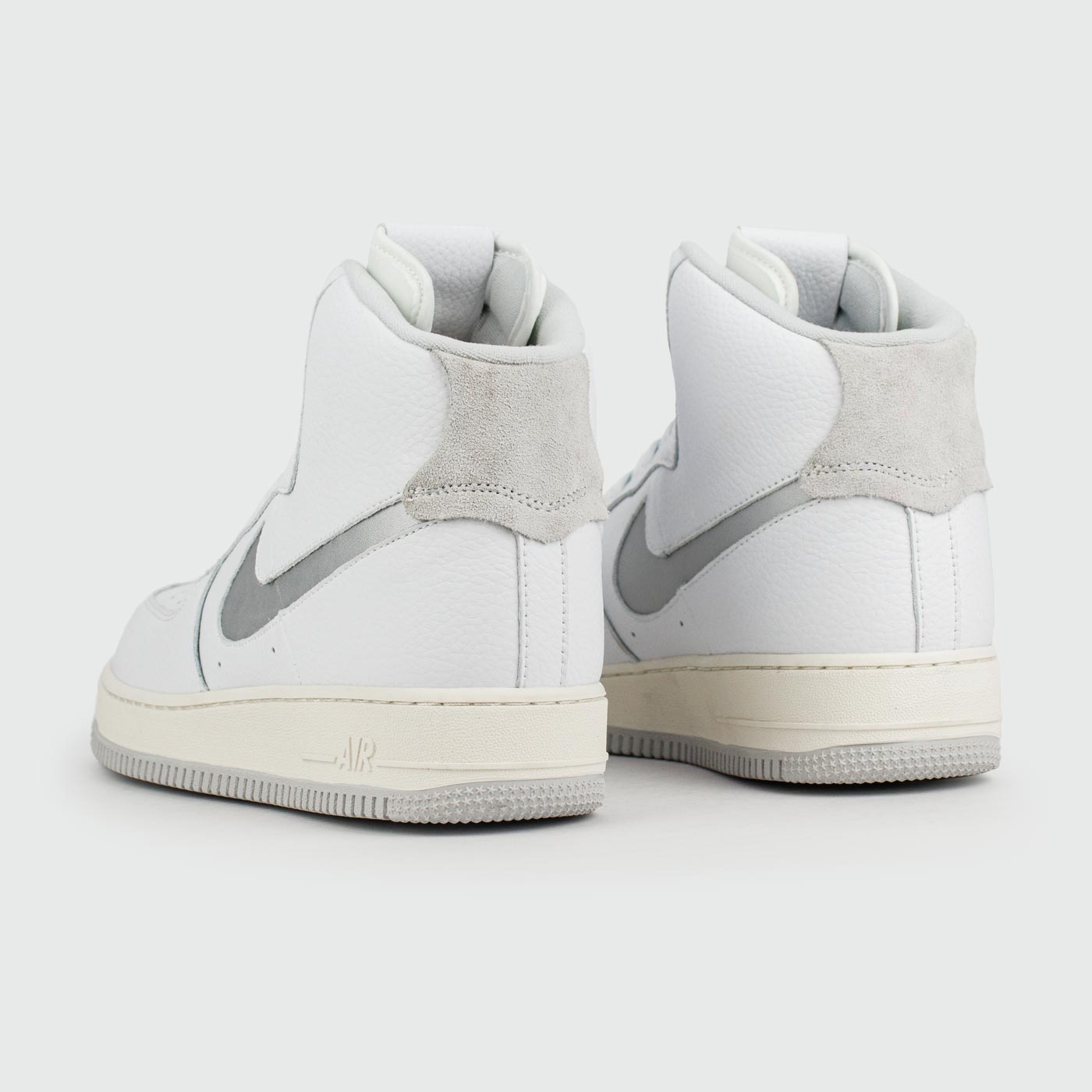 Кроссовки Nike Air Force 1 Mid White Silver Кроссовки Nike Air Force 1 Mid White Silver