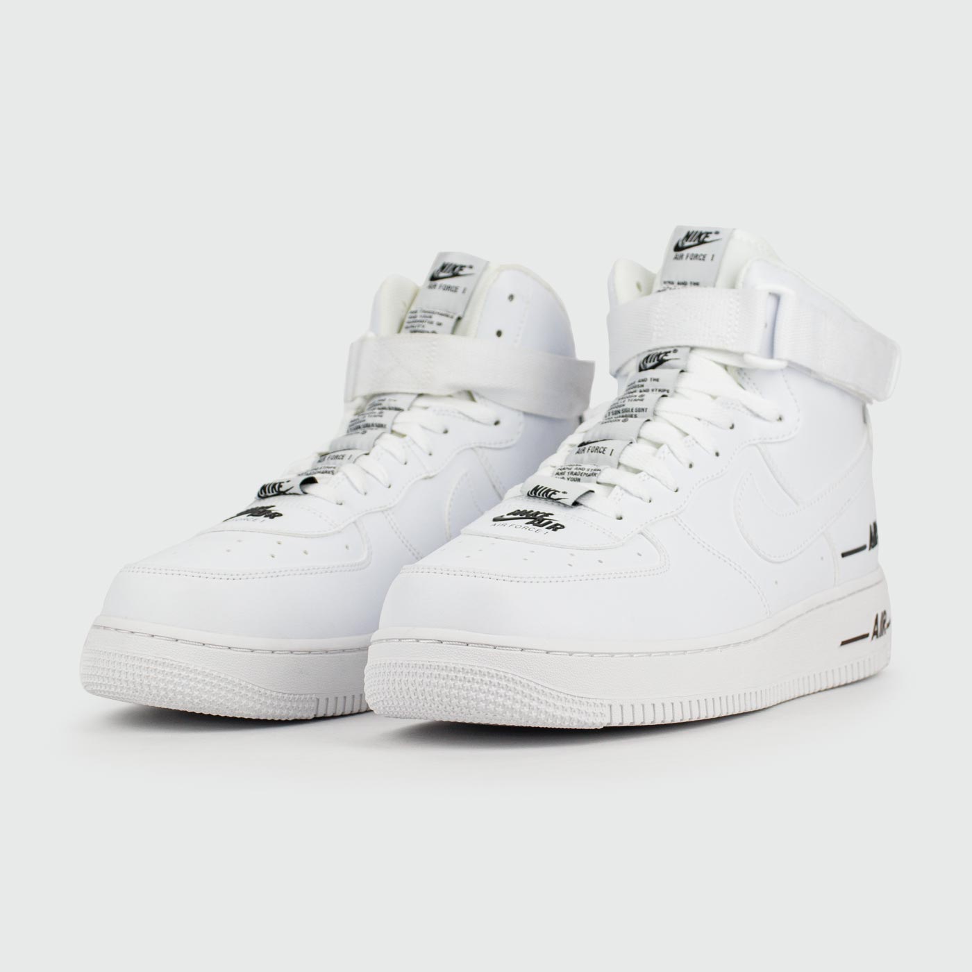 Кроссовки Nike Air Force 1 Mid White Double Logo Кроссовки Nike Air Force 1 Mid White Double Logo