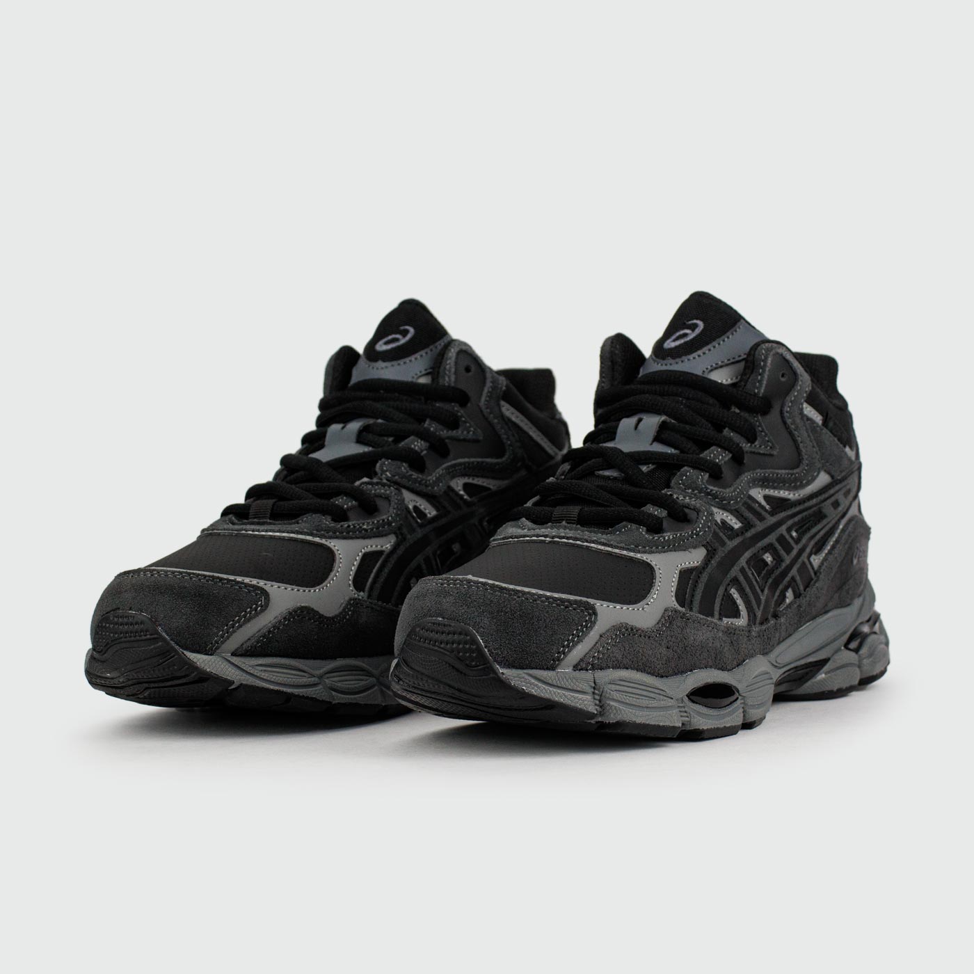 Кроссовки Asics Gel-NYC Mid Black Grey with Fur Кроссовки Asics Gel-NYC Mid Black Grey with Fur