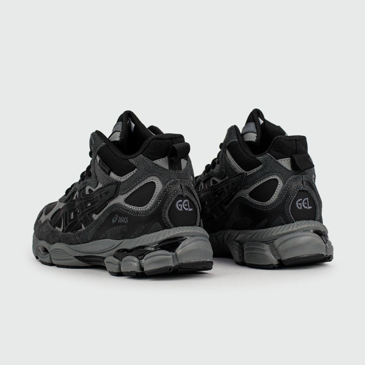 Кроссовки Asics Gel-NYC Mid Black Grey with Fur Кроссовки Asics Gel-NYC Mid Black Grey with Fur