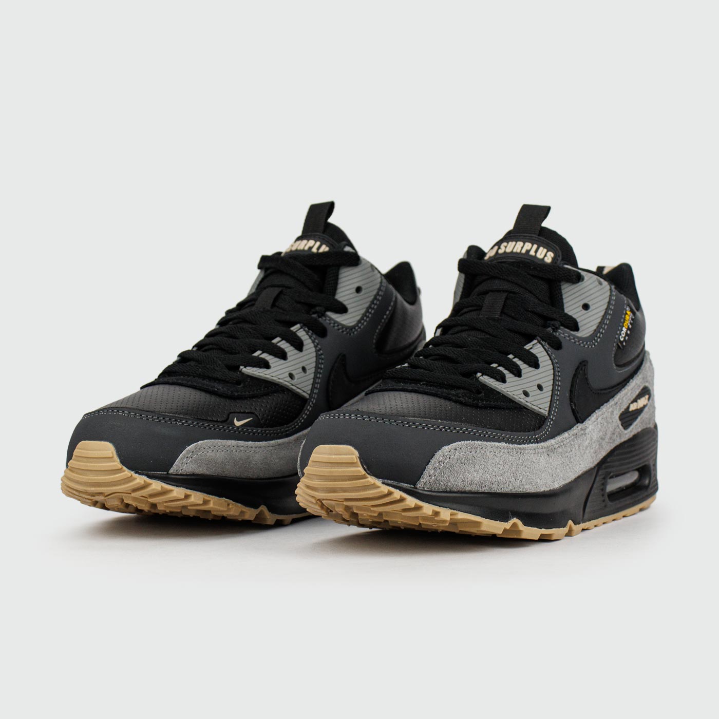 Кроссовки Nike Air Max 90 Mid Black Grey with Fur Кроссовки Nike Air Max 90 Mid Black Grey with Fur