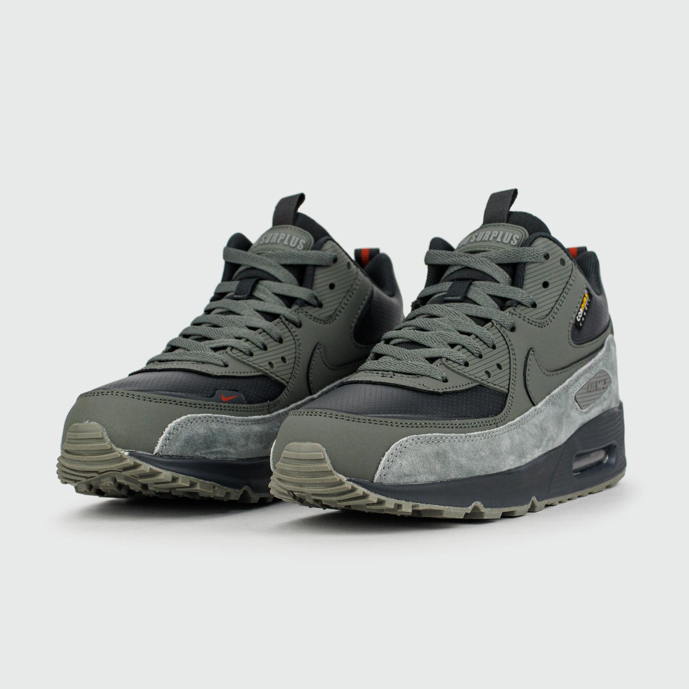 Кроссовки Nike Air Max 90 Mid Olive Grey with Fur Кроссовки Nike Air Max 90 Mid Olive Grey with Fur