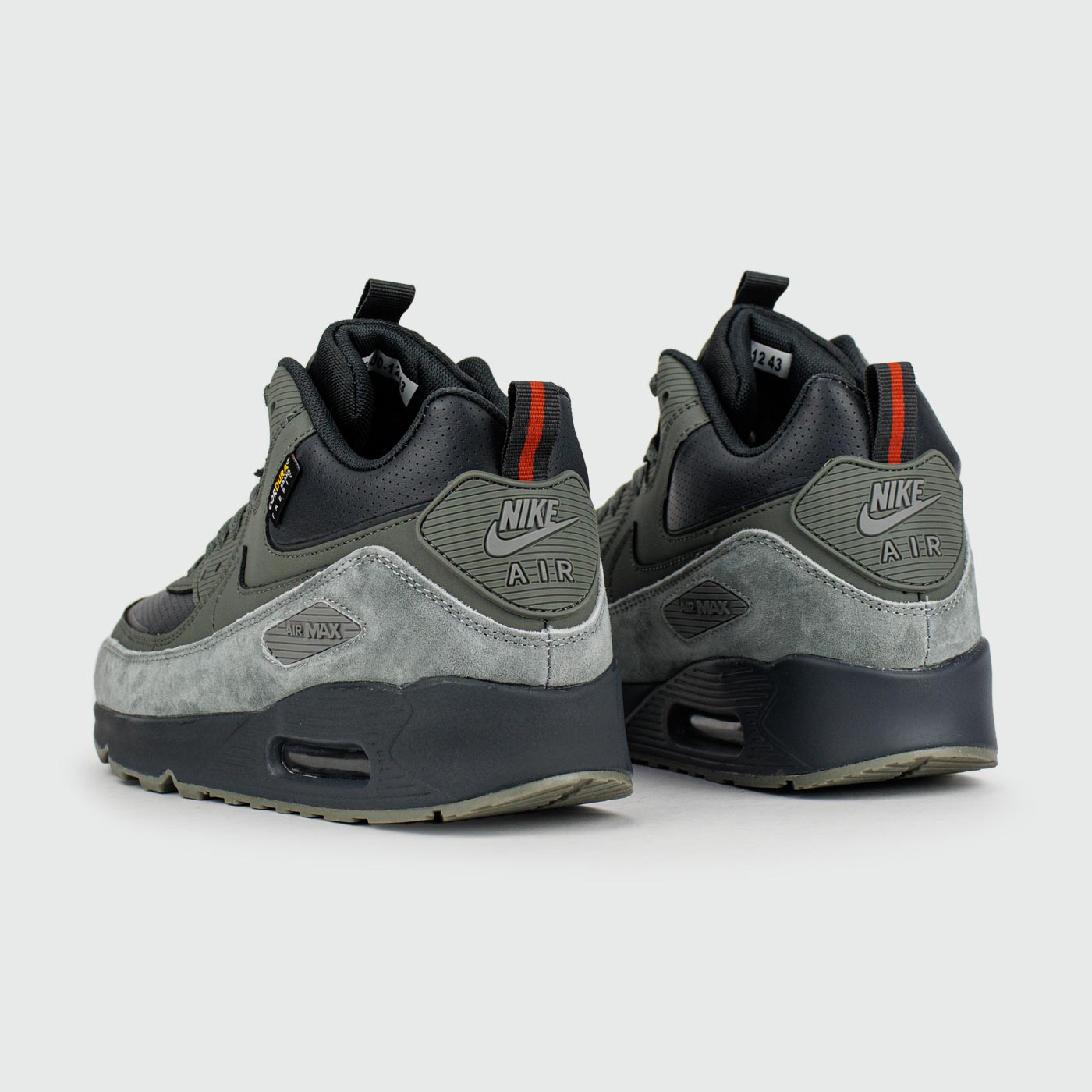 Кроссовки Nike Air Max 90 Mid Olive Grey with Fur Кроссовки Nike Air Max 90 Mid Olive Grey with Fur