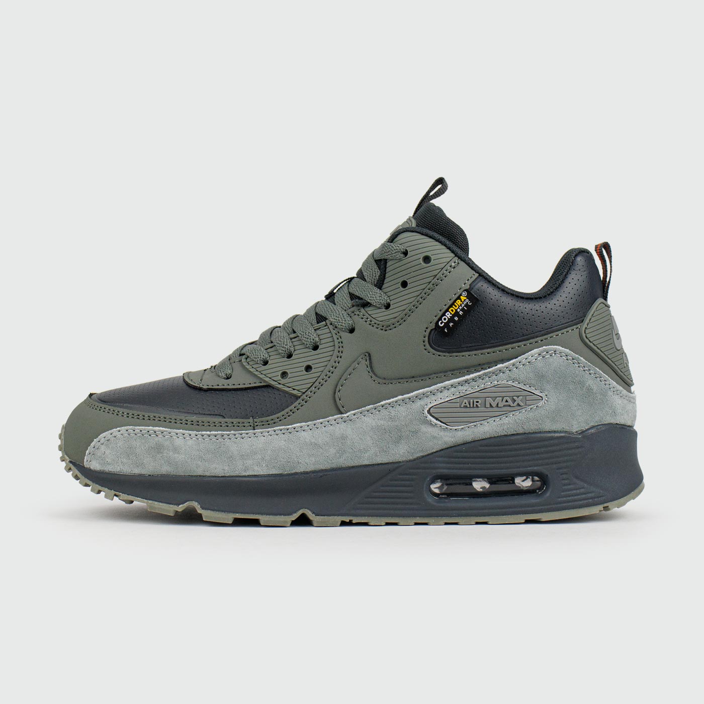 Кроссовки Nike Air Max 90 Mid Olive Grey with Fur Кроссовки Nike Air Max 90 Mid Olive Grey with Fur