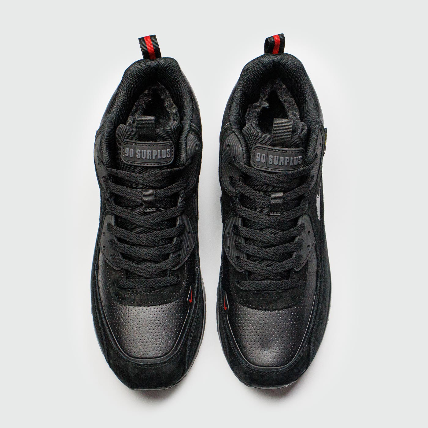 Кроссовки Nike Air Max 90 Mid Black with Fur Кроссовки Nike Air Max 90 Mid Black with Fur