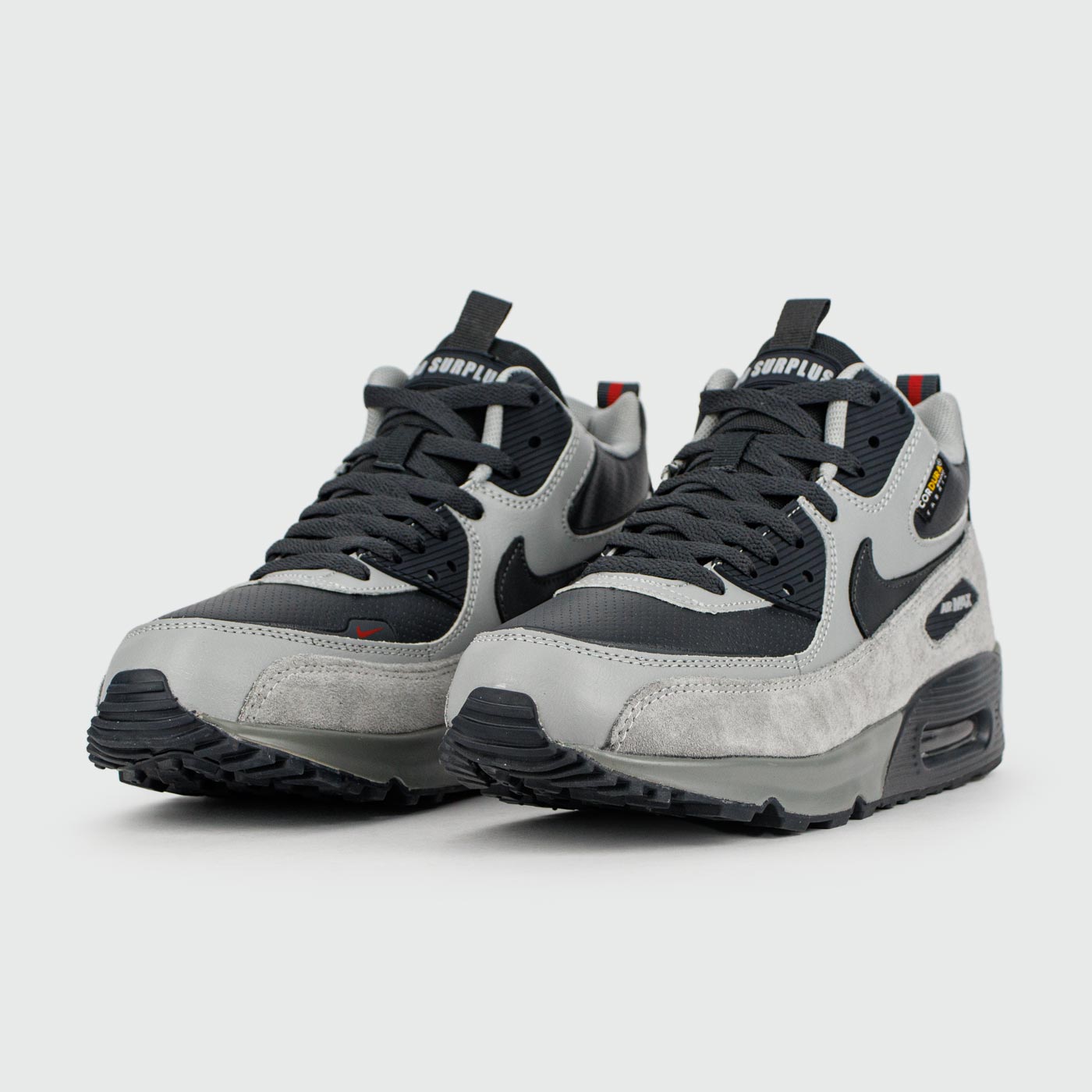 Кроссовки Nike Air Max 90 Mid Grey Black with Fur Кроссовки Nike Air Max 90 Mid Grey Black with Fur