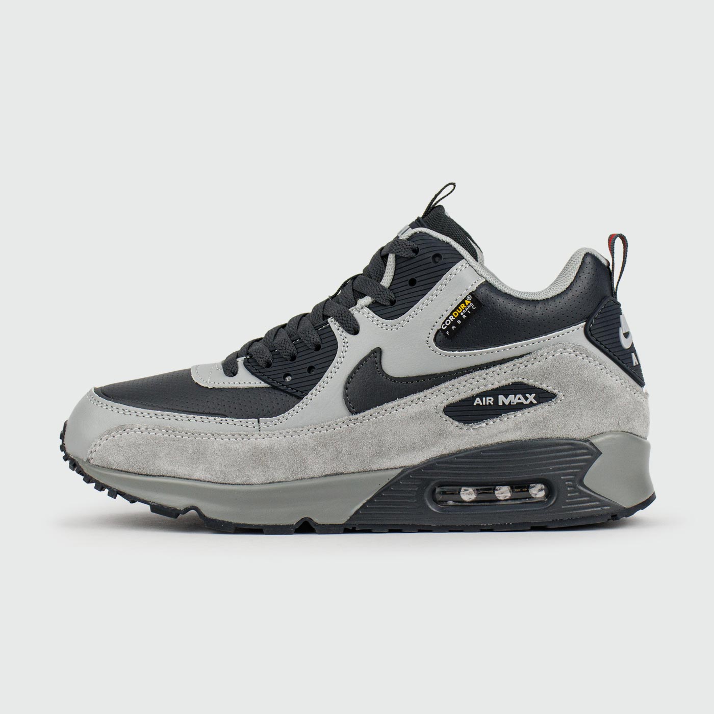 Кроссовки Nike Air Max 90 Mid Grey Black with Fur Кроссовки Nike Air Max 90 Mid Grey Black with Fur