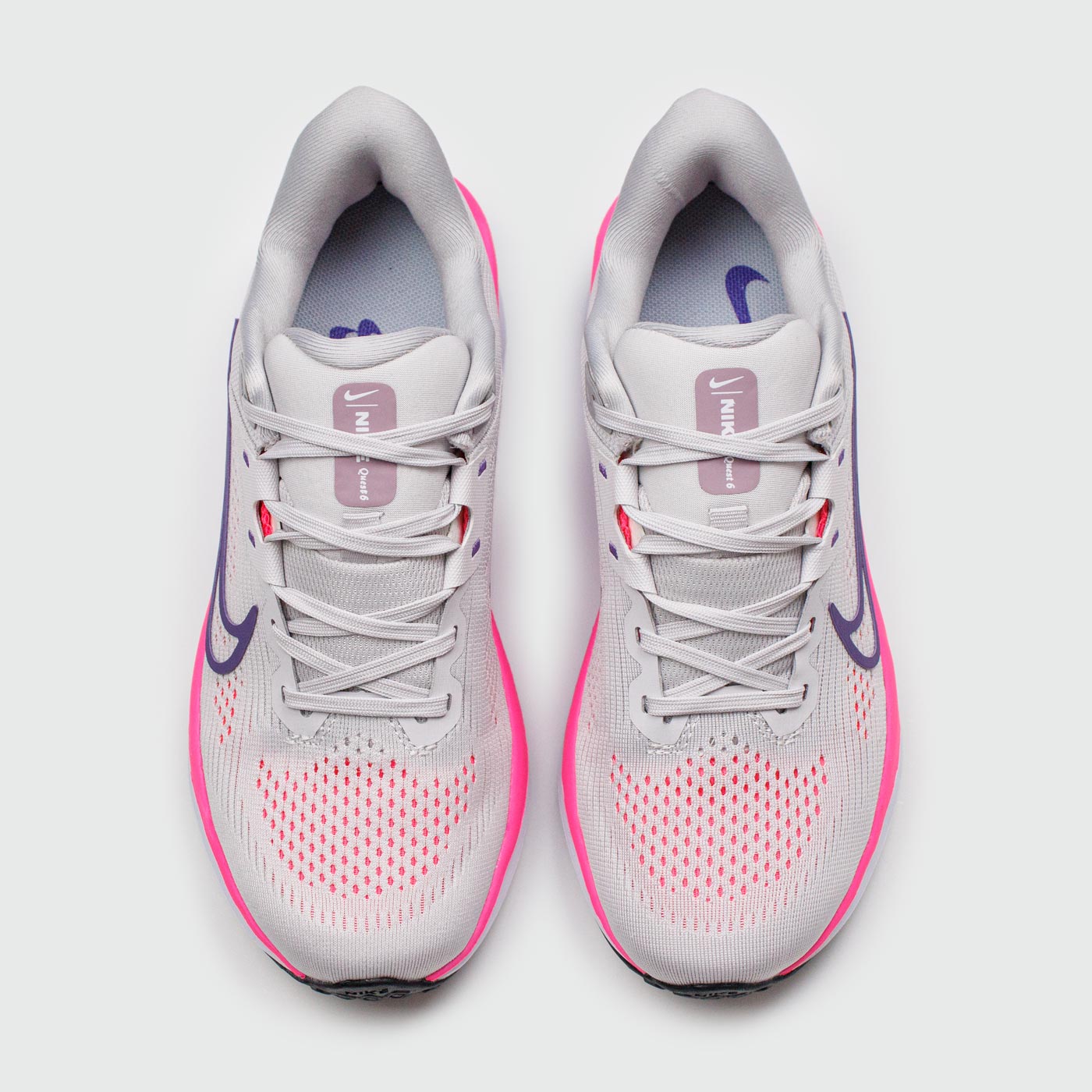 Кроссовки Nike Quest 6 Grey Pink White Wmns Кроссовки Nike Quest 6 Grey Pink White Wmns